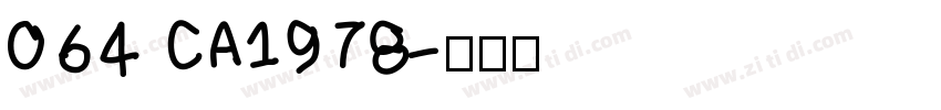 064 CA1978字体转换